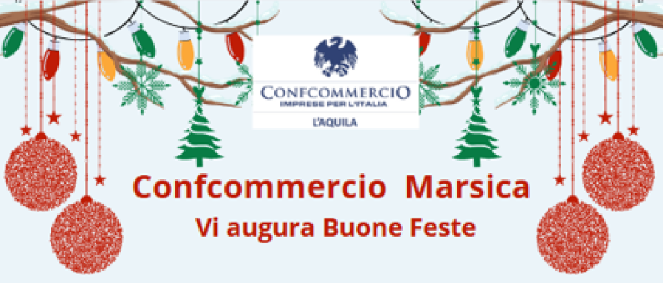 AUGURI DA CONFCOMMERCIO MARSICA